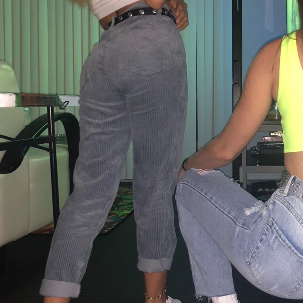 Baby blue corduroy slacks🦋